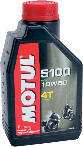 MOTUL 5100 4T Synthetic Blend Oil  - 10W-50 - 1 L 104074