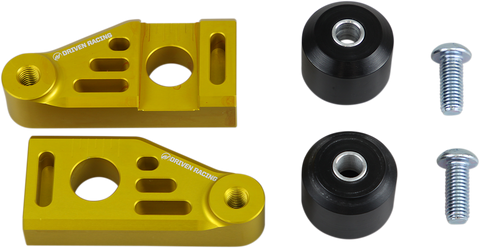 DRIVEN RACING Axle Block Sliders - Yamaha FZ-9 - Gold DRAX-121-GD