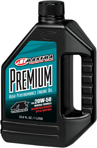 MAXIMA RACING OIL Premium High Performance Mineral 4T Engine Oil - 20W50 - 1 L 35901