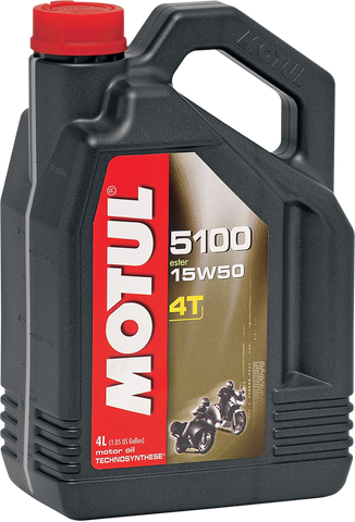 MOTUL 5100 4T Synthetic Blend Oil  - 15W-50 - 4 L 104083