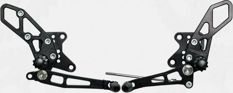 Rear Set Complete Blk Kaw