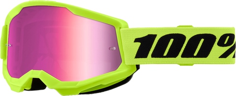 Strata 2 Junior Goggle Neon Yellow Mirror Pink Lens
