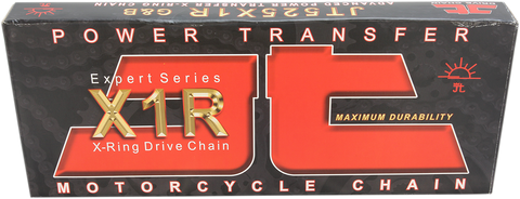 JT CHAINS 525 X1R - Heavy Duty X-Ring Sealed Drive Chain - Nickel - 116 Links JTC525X1RNN116R