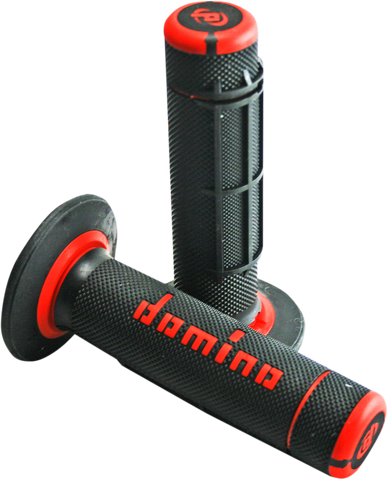 DOMINO Grips - Dually - Half Waffle - Black/Red A02041C4240