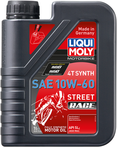 LIQUI MOLY Street Race Synthetic 4T Oil - 10W-60 - 1 L 20070