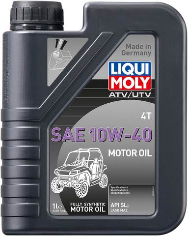 LIQUI MOLY ATV/UTV 4T Engine Oil - 10W-40 - 1 L 20174