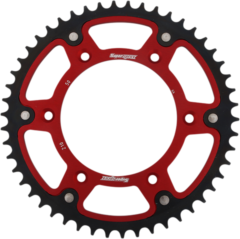 SUPERSPROX Stealth Rear Sprocket - 50-Tooth - Red - Honda RST-210-50-RED