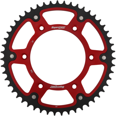 SUPERSPROX Stealth Rear Sprocket - 51-Tooth - Red - Honda RST-210-51-RED