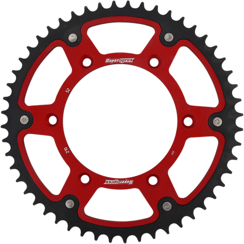 SUPERSPROX Stealth Rear Sprocket - 52-Tooth - Red - Honda RST-210-52-RED