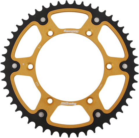 SUPERSPROX Stealth Rear Sprocket - 51-Tooth - Gold - Yamaha RST-245-51-GLD