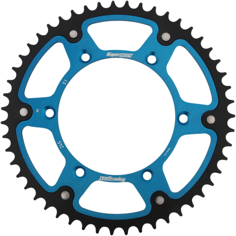 SUPERSPROX Stealth Rear Sprocket - 51-Tooth - Blue - Yamaha RST-245-51-BLU