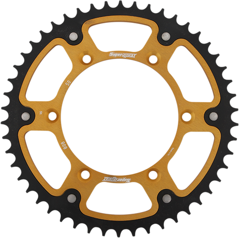 SUPERSPROX Stealth Rear Sprocket - 50-Tooth - Gold - Kawasaki RST-808-50-GLD