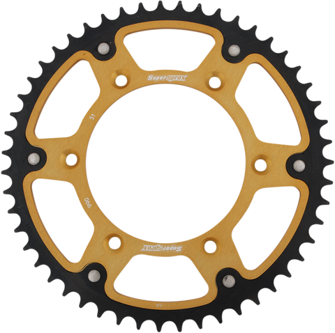 SUPERSPROX Stealth Rear Sprocket - 51-Tooth - Gold - Husaberg RST-990-51-GLD