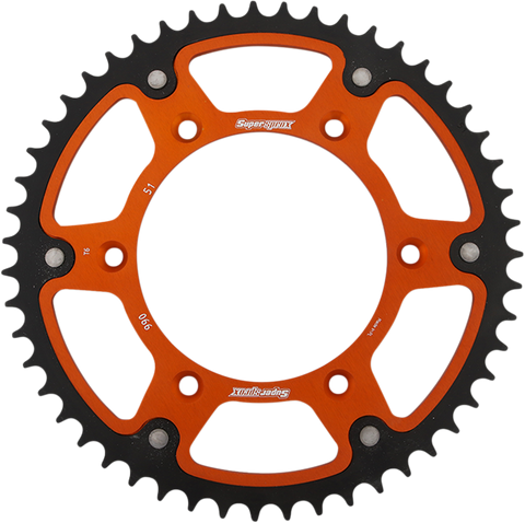 SUPERSPROX Stealth Rear Sprocket - 51-Tooth - Orange - Husaberg RST-990-51-ORG