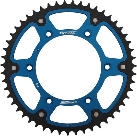 SUPERSPROX Stealth Rear Sprocket - 51-Tooth - Blue - Husaberg RST-990-51-BLU