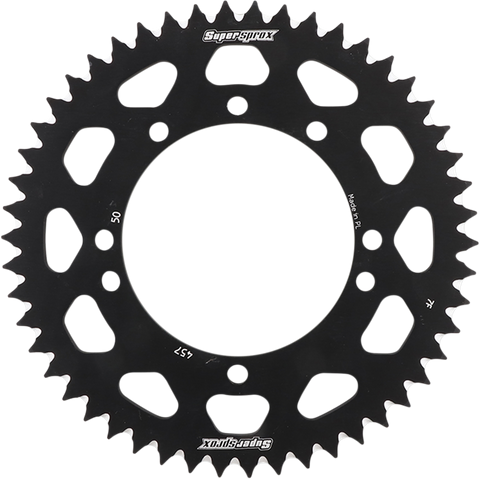 SUPERSPROX Rear Sprocket - Black - Kawasaki - 50-Tooth RAL-457-50-BLK