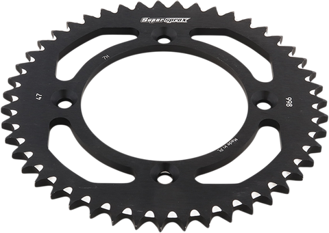 SUPERSPROX Rear Sprocket - Black - Suzuki - 47-Tooth RAL-998-47-BLK