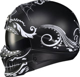 Covert Open Face Helmet El Malo Matte Black Sm