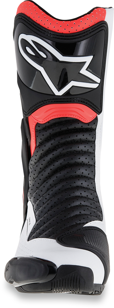 ALPINESTARS SMX-6 v2 Vented Boots - Black/White/Red Fluorescent - US 6.5 /  EU 40 2223017-1320-40