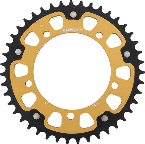 Rear Stealth Sprocket Alu/Stl 43t 520 Gld Hay/Suz/Tri