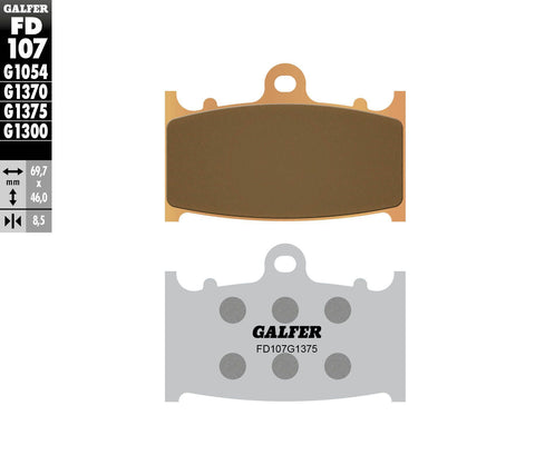 Brake Pads Sintered Ceramic Fd107g1375