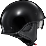 Exo C90 Open Face Helmet Gloss Black Lg