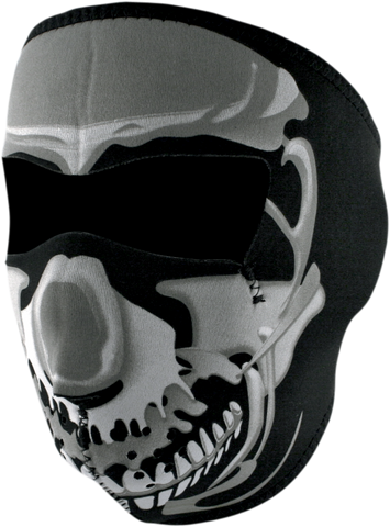ZAN HEADGEAR Full-Face Mask - Chrome Skull WNFM023
