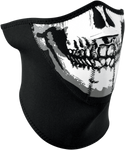 ZAN HEADGEAR 3-Panel Neoprene Half-Face Mask - Skull WNFM002H3