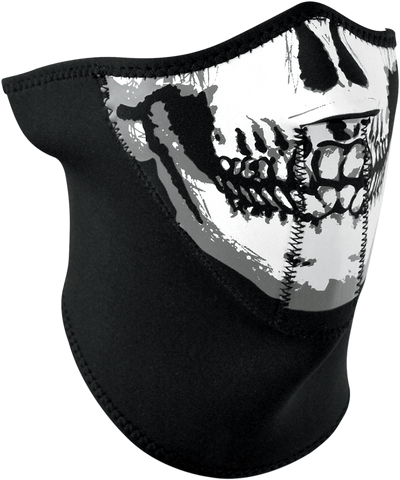 ZAN HEADGEAR 3-Panel Neoprene Half-Face Mask - Skull WNFM002H3