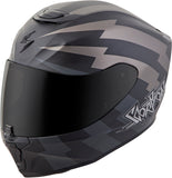 Exo R420 Full Face Helmet Tracker Titanium/Black Lg