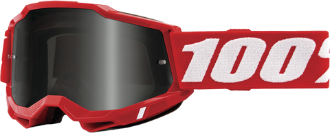 Accuri 2 Sand Goggle Neon Red Smoke Lens