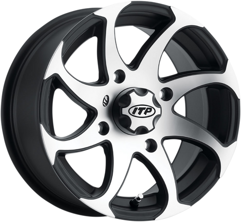 ITP Twister® Directional Wheel - Front/Rear | Left - Machined Black - 14x7 - 4/110 - 5+2 1422326536BL