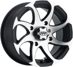ITP Twister® Directional Wheel - Front/Rear | Right - Machined Black - 14x7 - 4/110 - 5+2 1422326536BR
