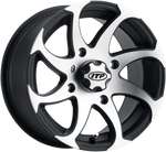 ITP Twister® Directional Wheel - Front/Rear | Left - Machined Black - 14x7 - 4/137 - 5+2 1422328536BL