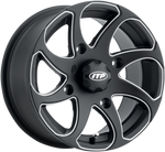 ITP Twister® Directional Wheel - Front/Rear | Left -  Milled Black - 14x7 - 4/137 - 5+2 1422328727BL