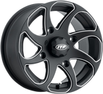 ITP Twister® Directional Wheel - Front/Rear | Left - Milled Black - 14x7 - 4/156 - 5+2 1422329727BL