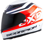 Exo R2000 Full Face Helmet Fortis White/Orange Xs