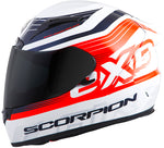 Exo R2000 Full Face Helmet Fortis White/Orange 2x