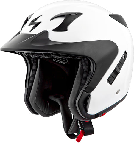 Exo Ct220 Open Face Helmet Gloss White Md