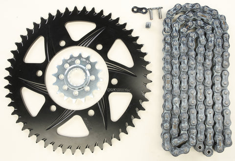 Sprocket/Chain Kit Stl/Alu 16/49t Blk Rx3 520 120l Blk