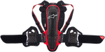 ALPINESTARS Nucleon KR-3 Back Protector - Black/Red - Small 6504718-13-S