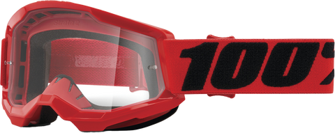 Strata 2 Junior Goggle Red Clear Lens