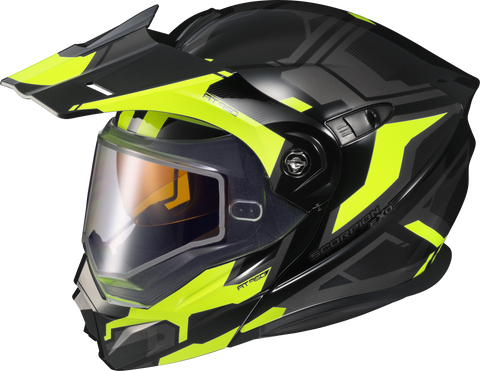 Exo At950 Helmet Ellwood Gloss Black/Hi Vis 2x (Dual)