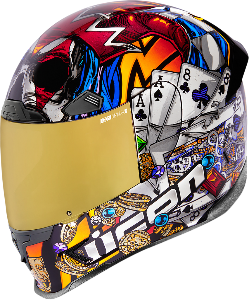 icon airframe pro carbon helmet gold ICON Airframe Pro™ Helmet - Lucky Lid 3 - Gold