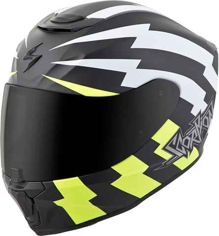 Exo R420 Full Face Helmet Tracker White/Neon Xs