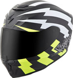 Exo R420 Full Face Helmet Tracker White/Neon 3x