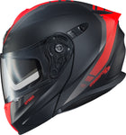 Exo Gt920 Modular Helmet Unit Matte Black/Neon Red 3x