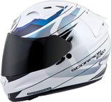 Exo T1200 Full Face Helmet Mainstay White/Blue Lg