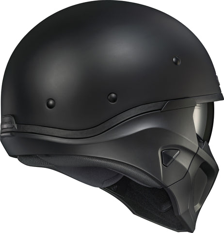 Covert X Open Face Helmet Matte Black Sm
