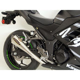 Hindle Evolution Megaphone Slip-on System Kawasaki Ninja 300 2013-17 - Woodcraft Technologies